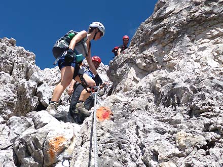 Sexten, Roghel-Klettersteig, Klettersteige