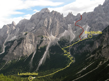 Sexten, Roghel-Klettersteig, Klettersteige, Dolomiten