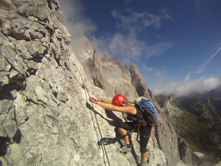 Sexten, Roghel-Klettersteig, Klettersteige, Dolomiten