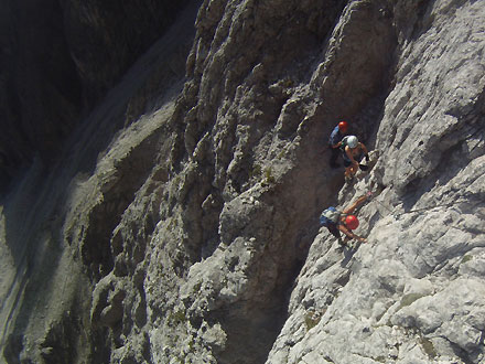 Sexten, Roghel-Klettersteig, Klettersteige, Dolomiten