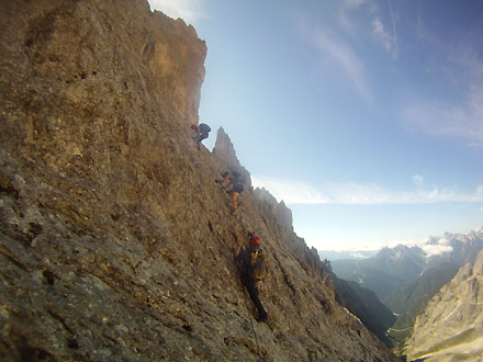 Sexten, Roghel-Klettersteig, Klettersteige