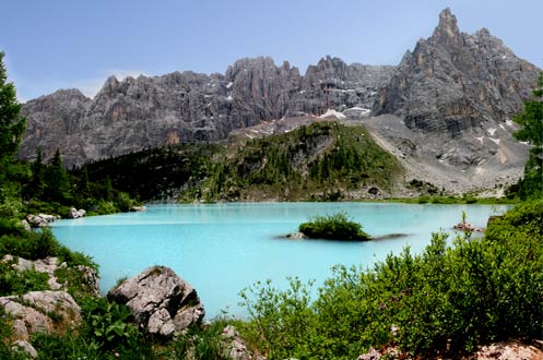 Tre Croci Pass, Vandellihütte, Sorapiss, wandern, Wanderungen