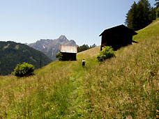 Lärchenhütte Jägerhütte wandern in Sexten